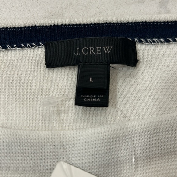 J Crew Long Sleeve Knit Boatneck Top Embroidered NWT - Picture 6 of 11